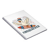 Carnet Funny Rubber Duck USA Patriotic Firequacker 4e (Côté Droit)