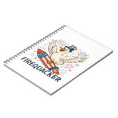 Carnet Funny Rubber Duck USA Patriotic Firequacker 4e (Côté gauche)