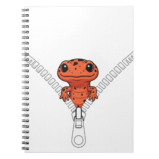 Carnet Funny Salamander Peek  (Devant)