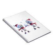Carnet Funny Santa Skeletons Having a Snowball Fight  (Côté Droit)