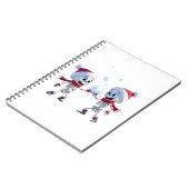 Carnet Funny Santa Skeletons Having a Snowball Fight  (Côté gauche)
