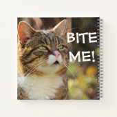 Carnet Funny Sassy Cat with Attitude Bite Me (Dos)