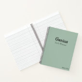 Carnet Funny Sayings "Genius You're Welcome" Modern Quote (Intérieur)