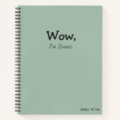 Carnet Funny Sayings "I'm Smart" Modern Quote (Devant)
