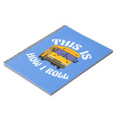 Carnet Funny School Bus Driver C'est comme ça que je roul (Côté gauche)