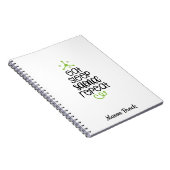 Carnet Funny Science étudiant école cadeau personnalisé (Côté Droit)