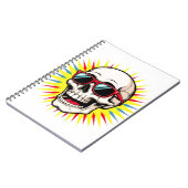 Carnet **Funny Skull With Sunglasses – Cartoon Laughing S (Côté gauche)