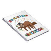 Carnet Funny Sloth Back to School (Côté Droit)