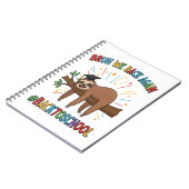 Carnet Funny Sloth Back to School (Côté gauche)
