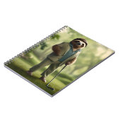 Carnet Funny Sloth Golf Player, (Côté gauche)