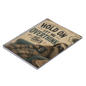 Carnet Funny Sloth Hold On Let Me Overthink This | Rustic (Côté gauche)