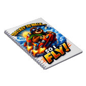 Carnet Funny Sloth Rocket Meme, Too Lazy to Walk So I Fly (Côté Droit)