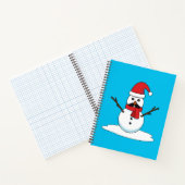 Carnet Funny Snowman avec Moustache et carotte (Intérieur)
