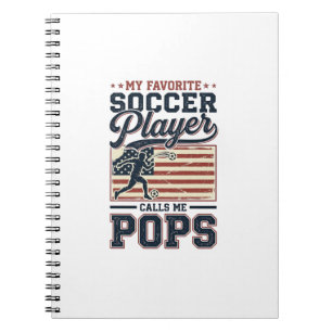 Carnet Funny Soccer Pops Vintage Gravure Design de T-shir