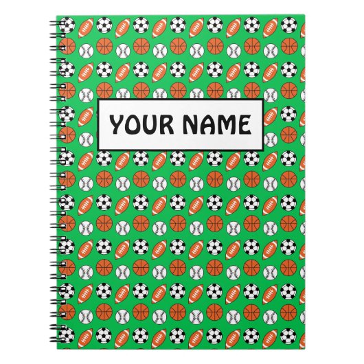 Carnet Funny Sports Balls (Devant)