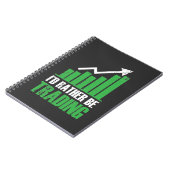 Carnet Funny Stock Market Trading Day Trader Investisseur (Côté gauche)