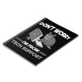 Carnet Funny Support technique Amoureux des chats Informa (Côté gauche)