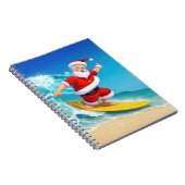 Carnet Funny Surfing Santa Claus (Côté Droit)