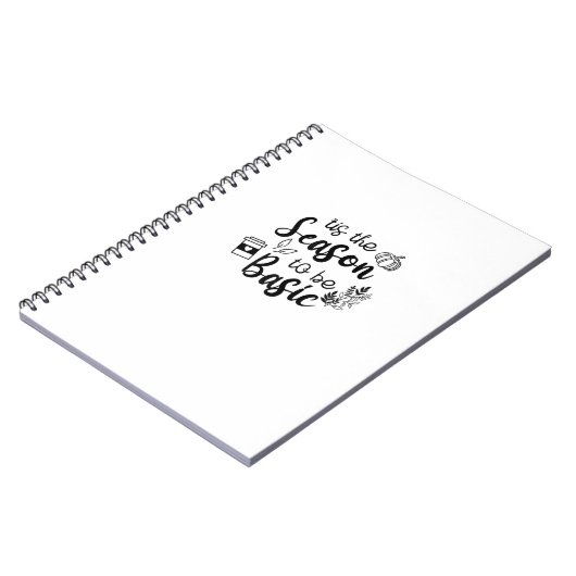 Carnet Funny Tis The Season To Basic Fall Pumpkin Spice (Côté gauche)