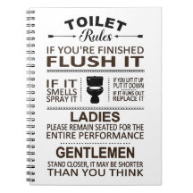 Funny Toilet Rules Bathroom Humor
