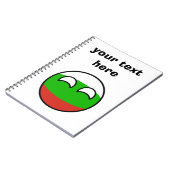 Carnet Funny Trending Geeky Bulgarie Camptryball (Côté gauche)