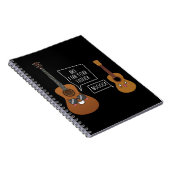 Carnet Funny Ukulele Player Humour de musique de guitare (Côté Droit)