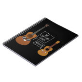 Carnet Funny Ukulele Player Humour de musique de guitare (Côté gauche)