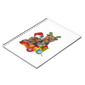 Carnet Funny Yorkshire Terrier Noël (Côté gauche)