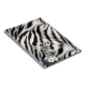 Carnet Fur d'impression noir blanc Zebra (Côté Droit)