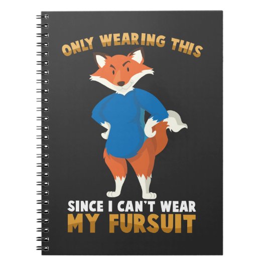 Carnet Furry Fandom Furry Furry Mignonne Fox Cosplay (Devant)