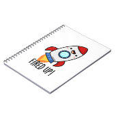 Carnet Fusée drôle de fusée de jeu de mots (Côté gauche)