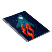 Carnet Fusée spatiale mignonne et conception d'espace ext (Côté Droit)