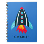 Carnet Fusée spatiale pour enfants (Devant)