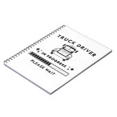 Carnet futur conducteur de camion (Côté gauche)