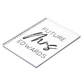 Carnet Futur Madame Custom Nom Mariée Pour Devenir Fiancé (Côté gauche)