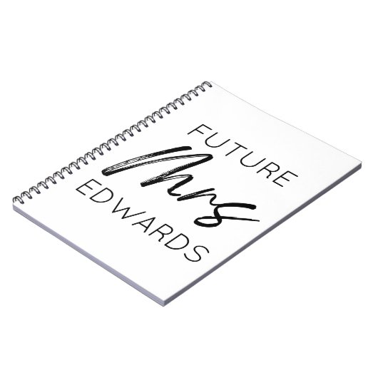 Carnet Futur Madame Custom Nom Mariée Pour Devenir Fiancé (Côté gauche)