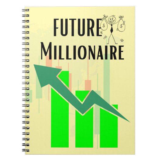 Carnet Futur millionnaire Forex Trading Stock (Devant)