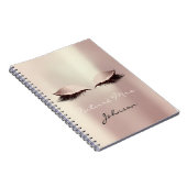 Carnet Futur Mme Bridal Rose Parties scintillant de maqui (Côté Droit)