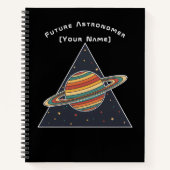 Carnet Future Astronomer Saturn - Personalized Notebook (Devant)