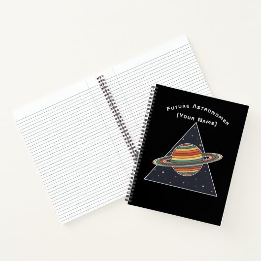Carnet Future Astronomer Saturn - Personalized Notebook (Intérieur)