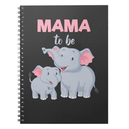 Carnet Future Mama Elephant Baby shower (Devant)