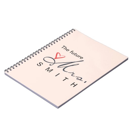 Carnet Future Mme - customisez vos propres ! (Côté gauche)