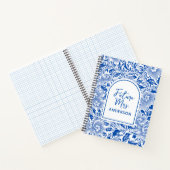 Carnet Future Mrs | Custom Blue Chinoiserie Wedding Bride (Intérieur)