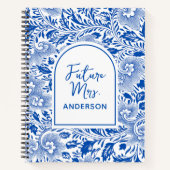 Carnet Future Mrs | Custom Blue Chinoiserie Wedding Bride (Devant)