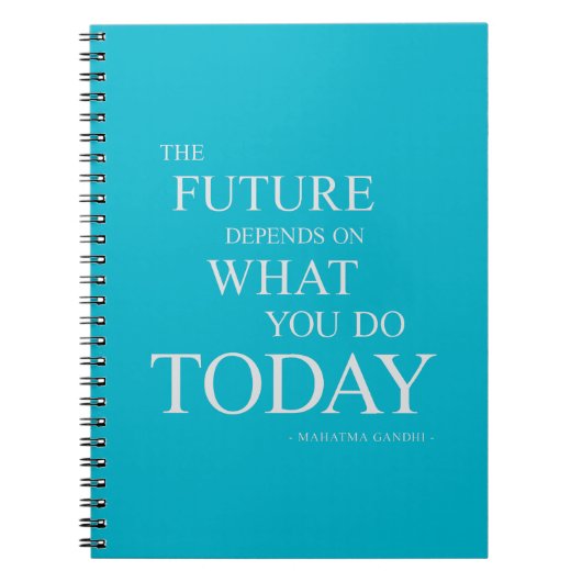 Carnet Future note de motivation inspirée de citation (Devant)
