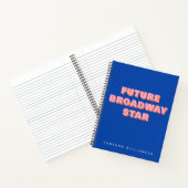Carnet Futurelle star de Broadway Citation d'acteur perso (Intérieur)