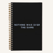 Carnet futuriste en gris foncé (Recto)