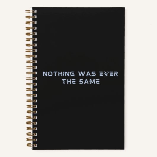 Carnet futuriste en gris foncé (Recto)