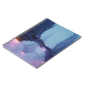 Carnet Futuristic Cityscape with Hovering Structures (Côté gauche)