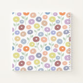 Carnet Fuzzy Flower 2Way Pattern Pastels on White (Dos)
